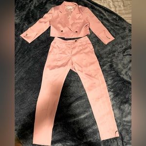 Cropped blazer jacket set 2 pieces